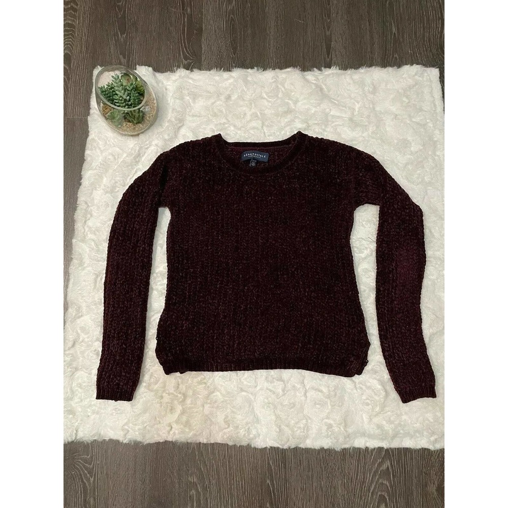 Aeropostale Sweater Maroon Size XS